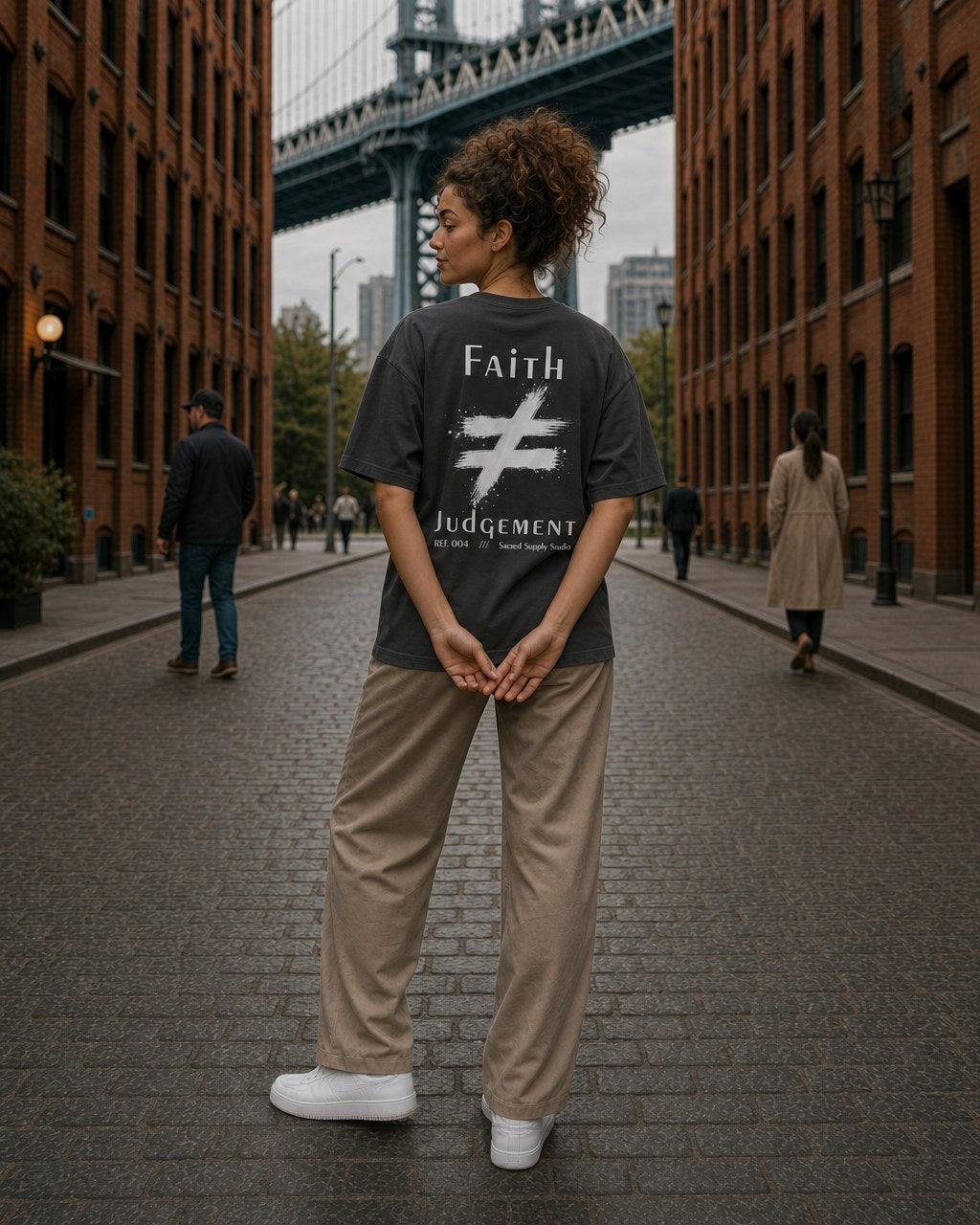 Faith Is Not: Judgment™ — Heavyweight Christian Tee — Shadow
