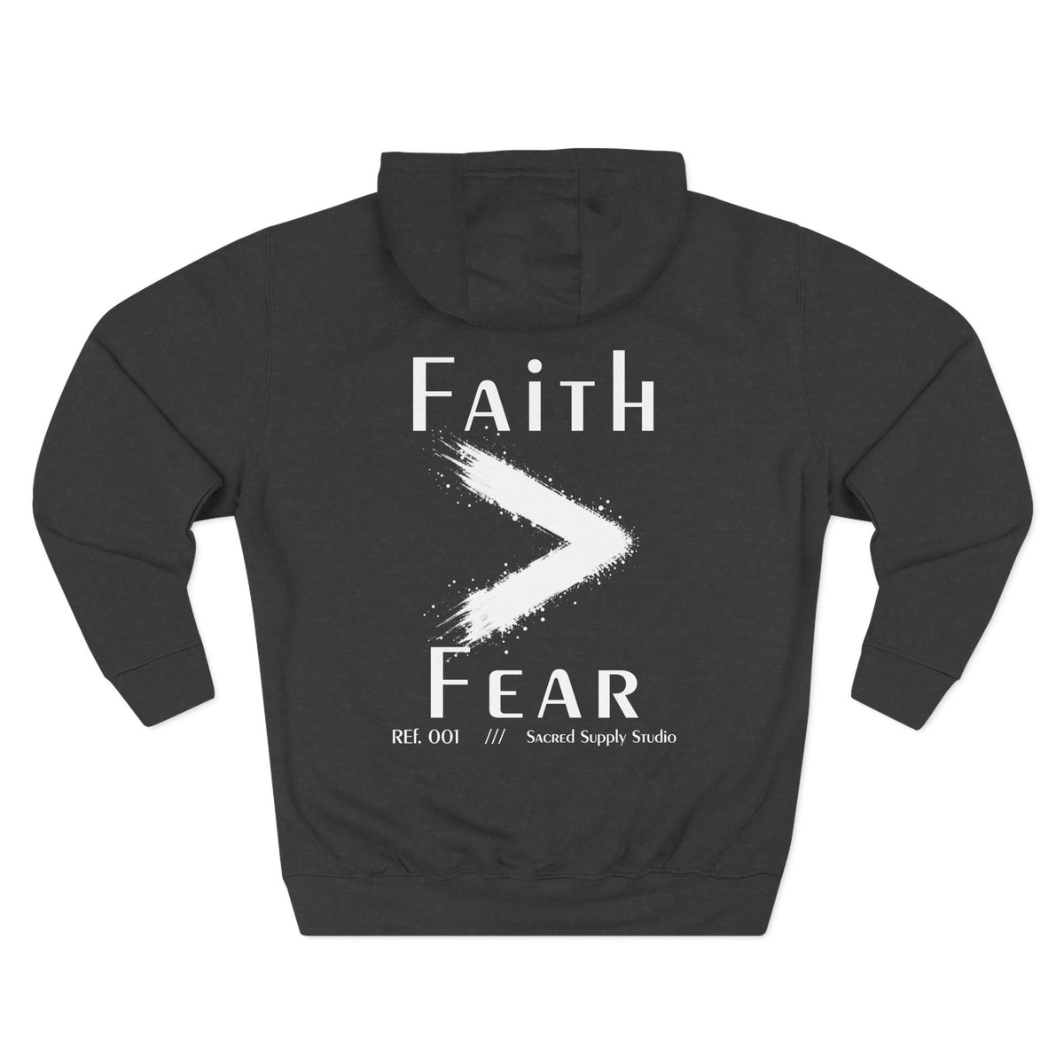 Faith Is Greater: Fear™ — Premium Christian Fleece Hoodie