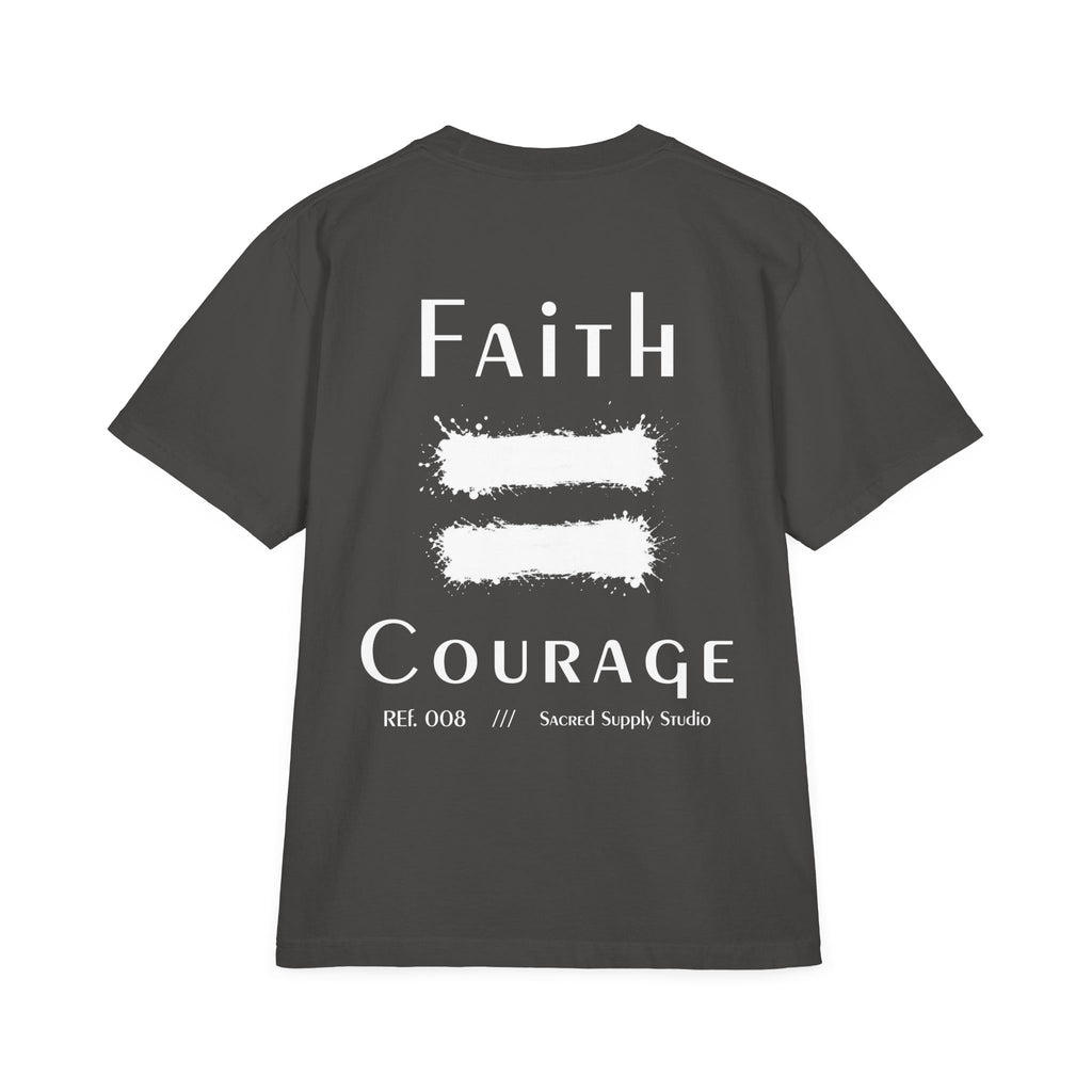 Faith Is: Courage™ — Heavyweight Christian Tee