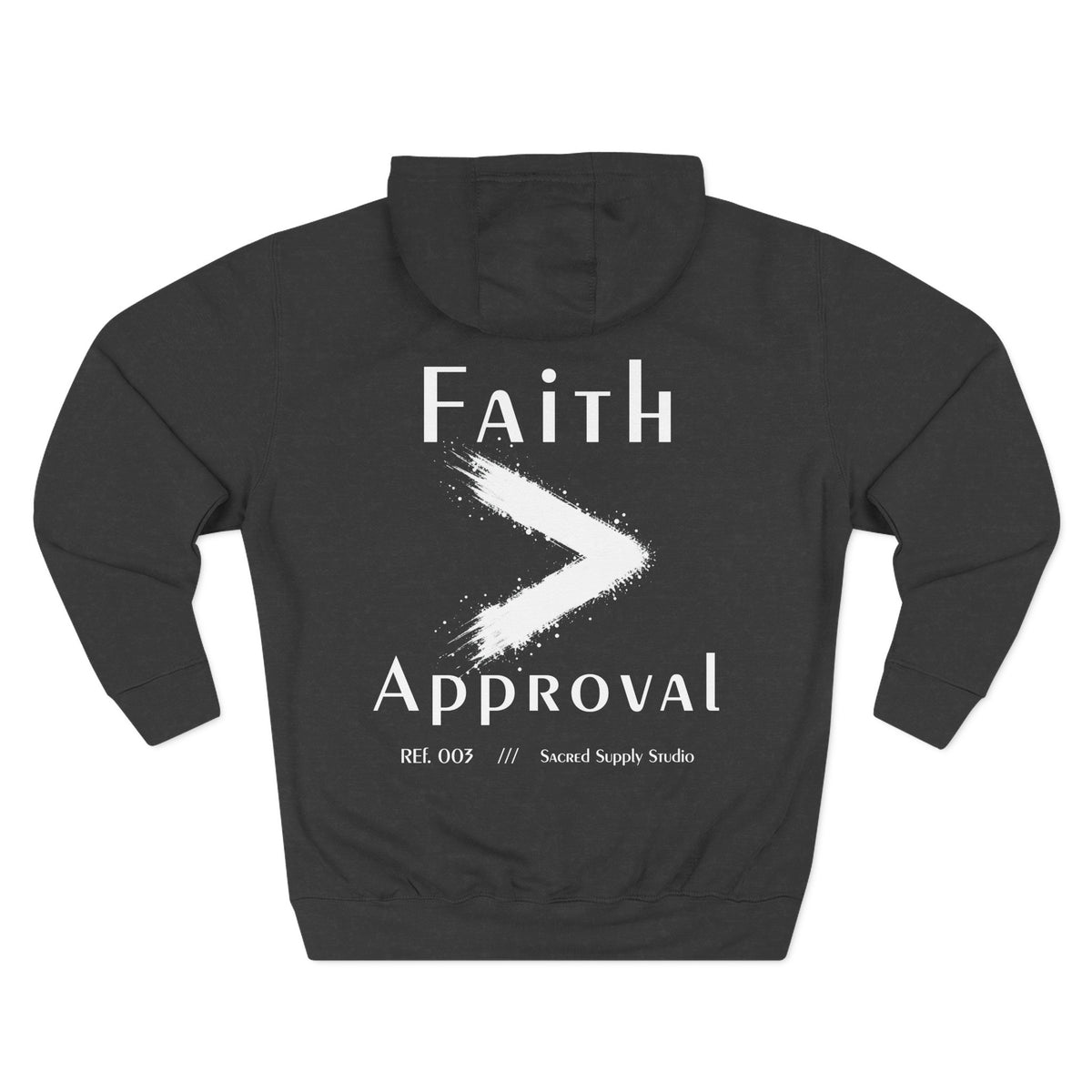 Faith Is Greater: Approval™ — Premium Christian Fleece Hoodie