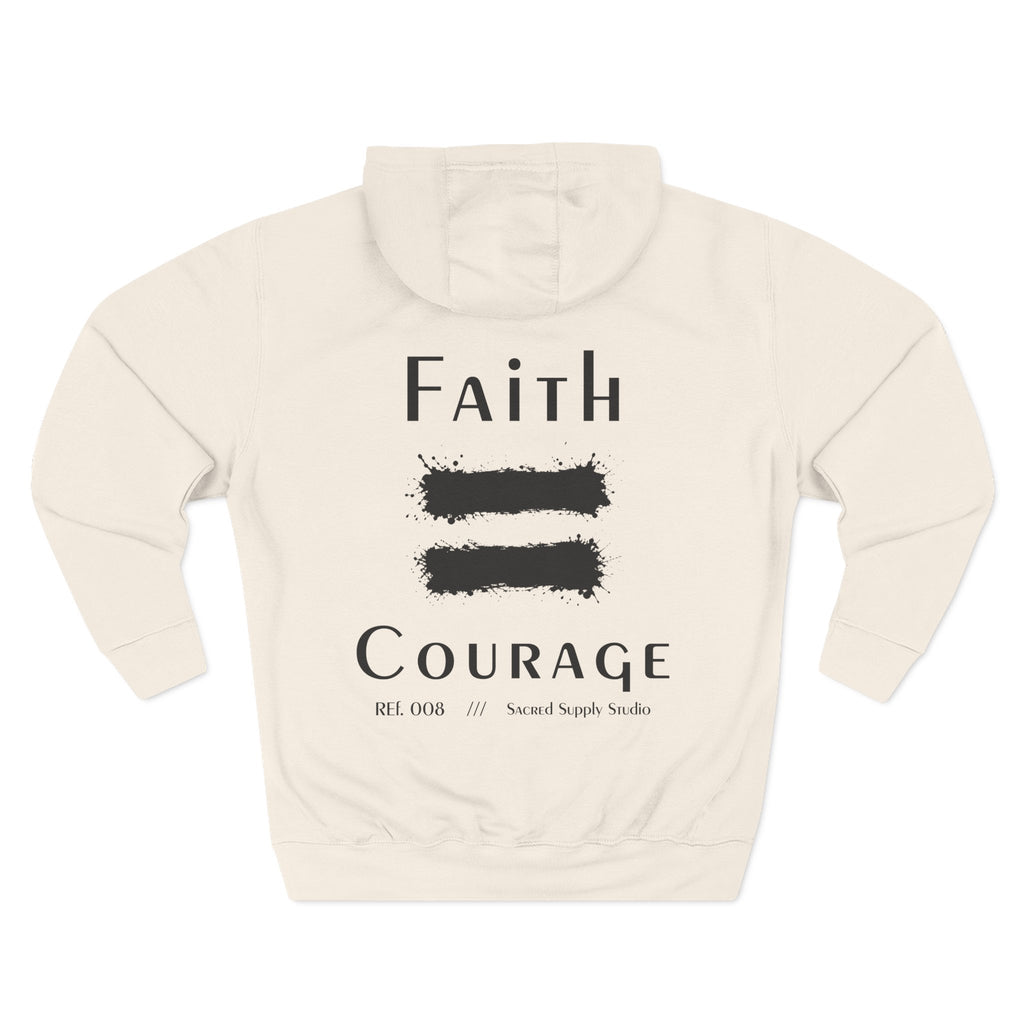 Faith Is: Courage™ — Premium Christian Fleece Hoodie