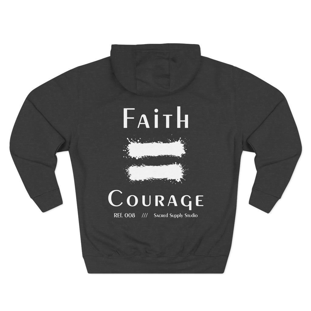 Faith Is: Courage™ — Premium Christian Fleece Hoodie