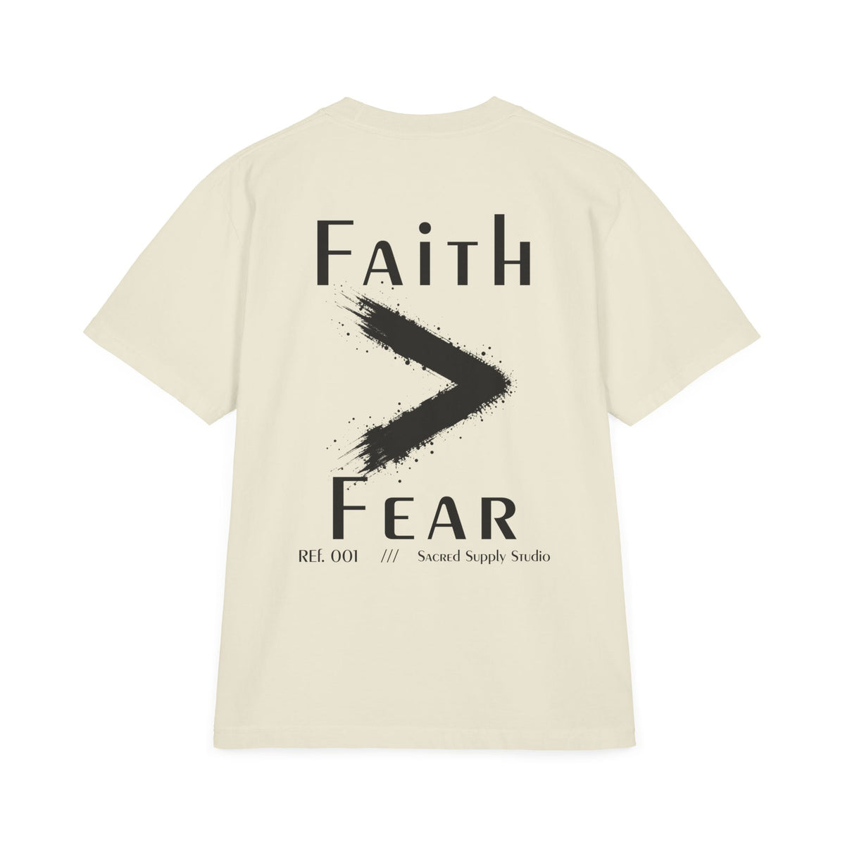 Faith Is Greater: Fear™ — Heavyweight Christian Tee