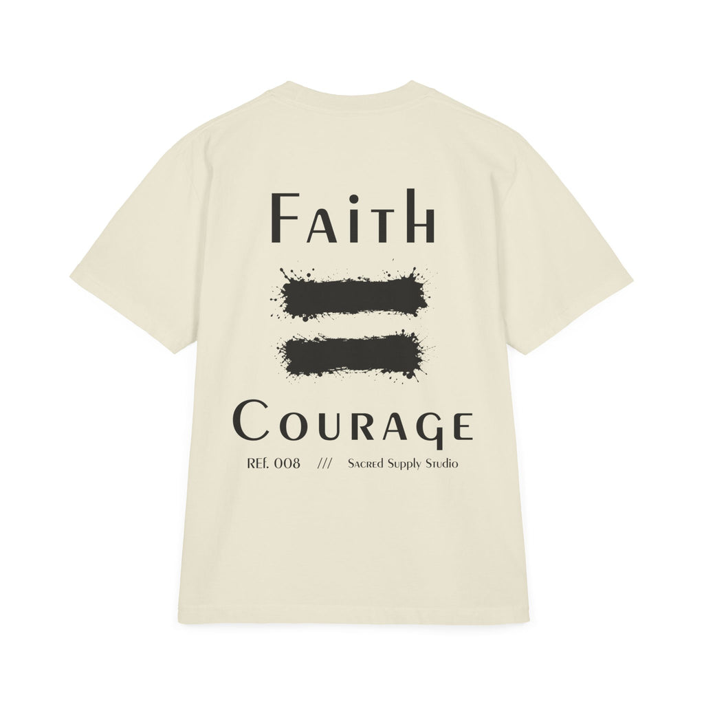 Faith Is: Courage™ — Heavyweight Christian Tee