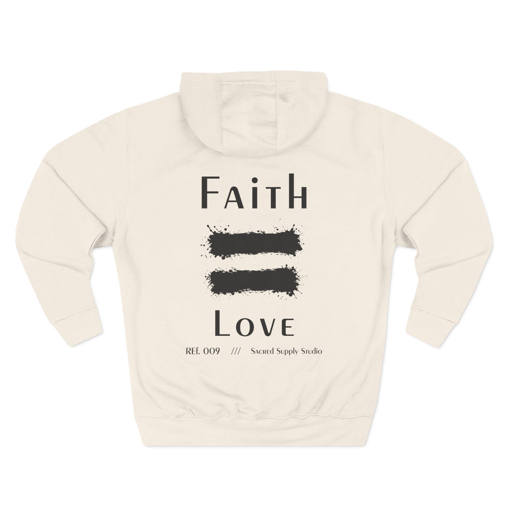 Faith Is: Love™ — Premium Christian Fleece Hoodie