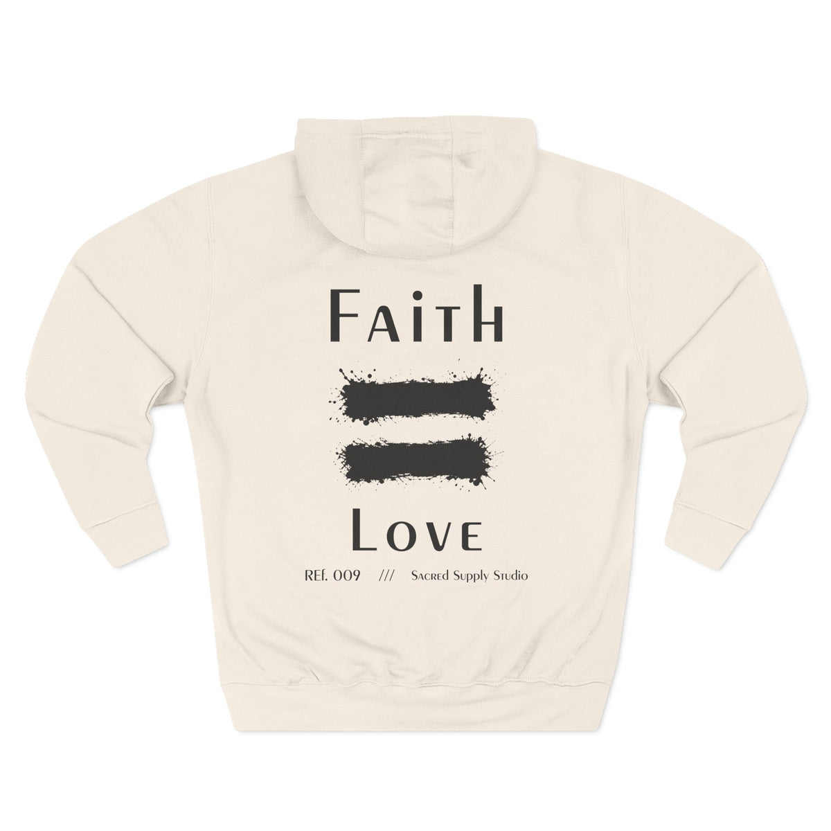 Faith Is: Love™ — Premium Christian Fleece Hoodie