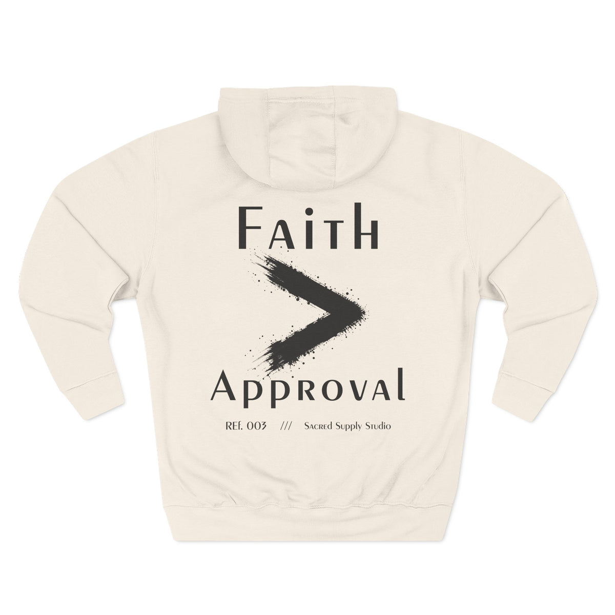 Faith Is Greater: Approval™ — Premium Christian Fleece Hoodie