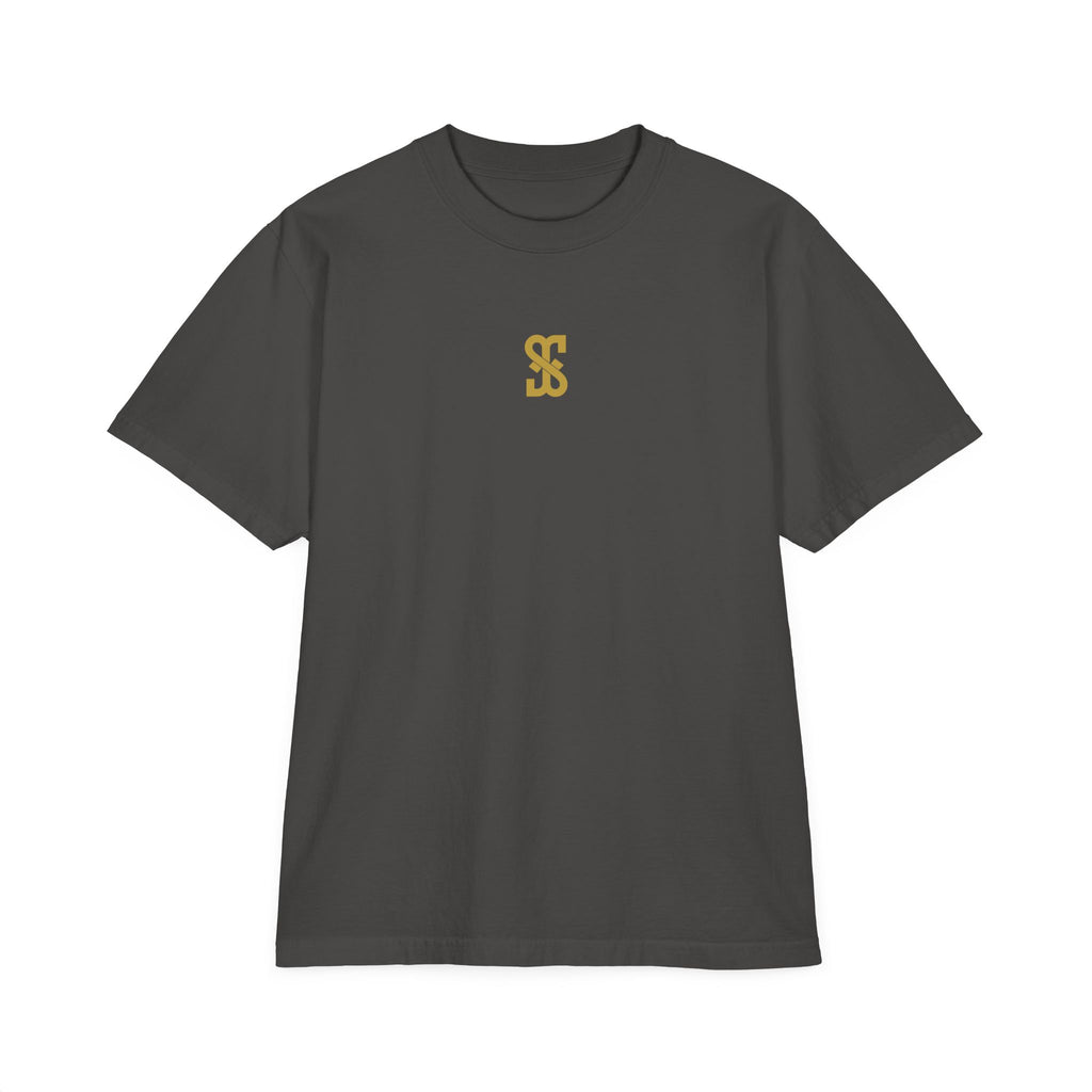 Faith Isn't Intolerance tee on model — cream colorway — Sacred Supply Studio