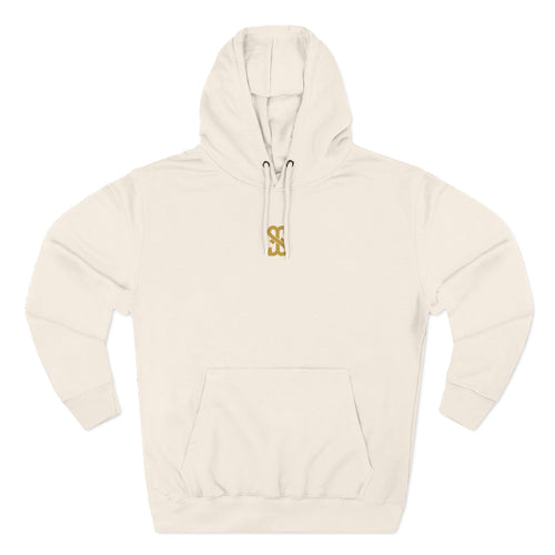 Faith Over Fear hoodie back design detail — Christian streetwear minimalist