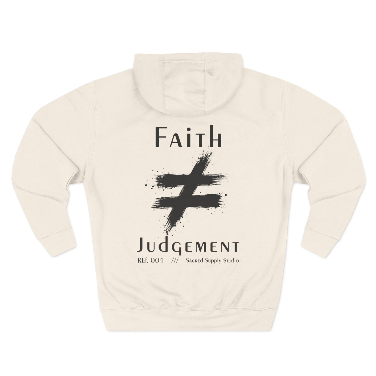 Faith Is Not: Judgement™ — Premium Christian Fleece Hoodie