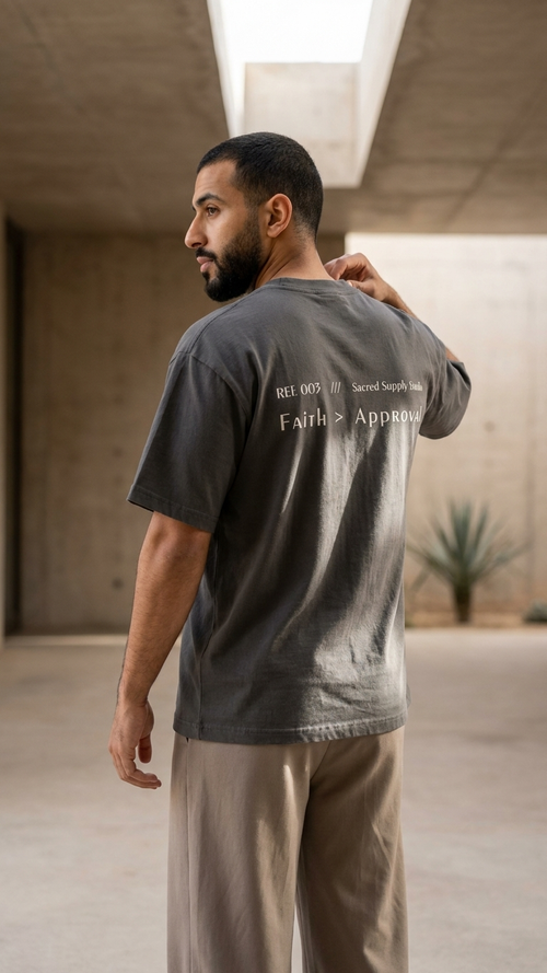 Faith > Approval — Heavyweight Tee | Sacred Supply Studio