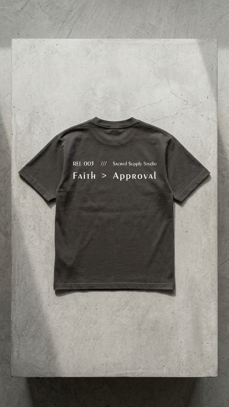 Faith > Approval — Heavyweight Christian Tee