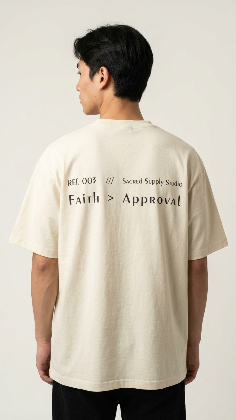 Faith > Approval — Heavyweight Christian Tee