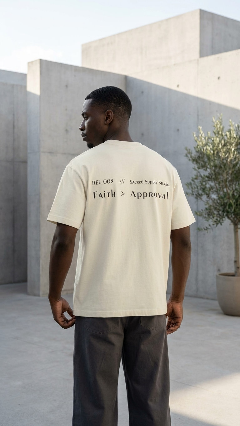 Faith > Approval — Heavyweight Christian Tee