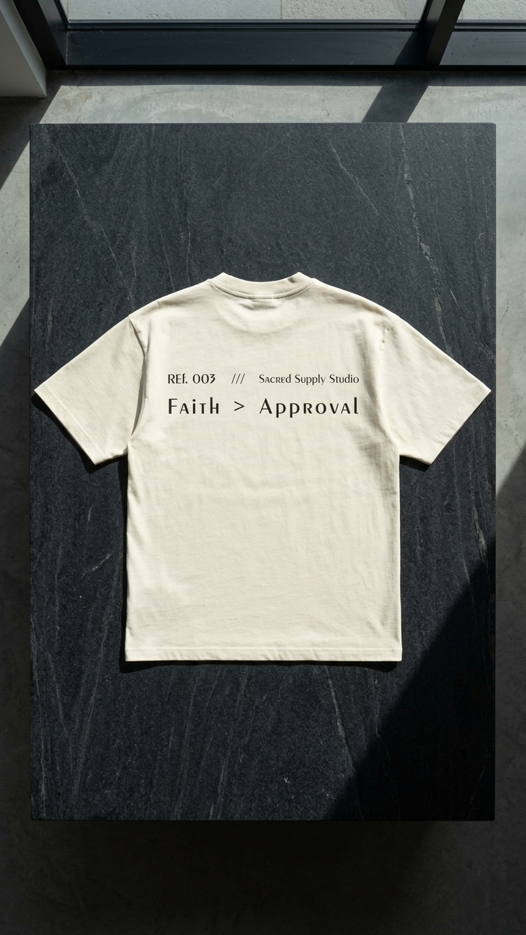 Faith > Approval — Heavyweight Christian Tee