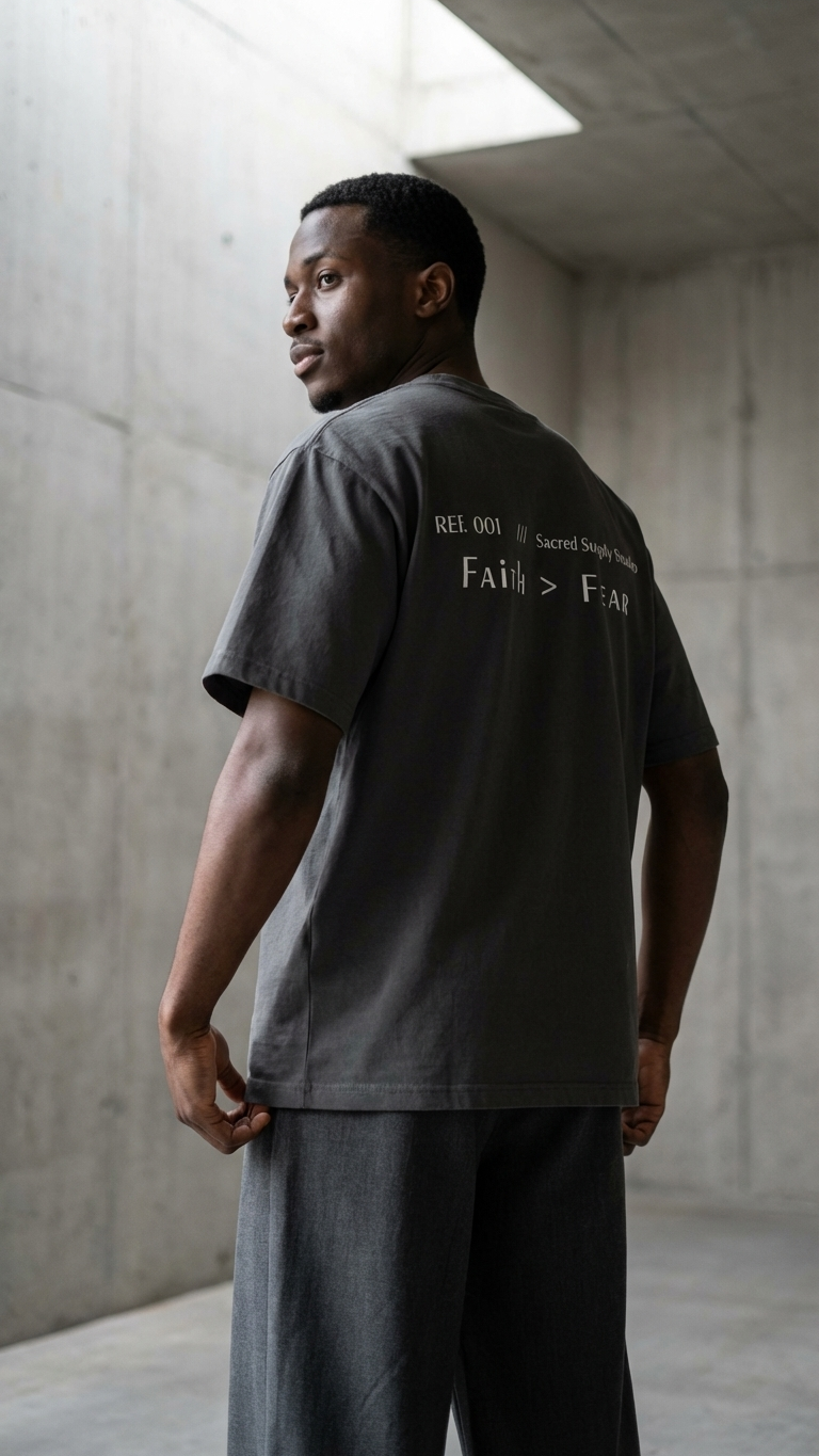 Faith Is Greater: Fear™ — Heavyweight Christian Tee