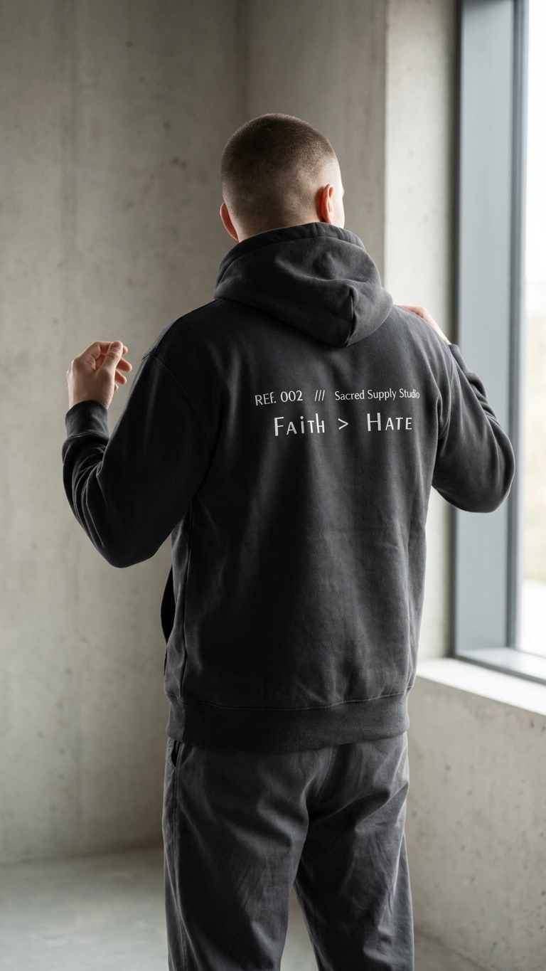 Faith Is Greater: Hate™ — Premium Christian Fleece Hoodie
