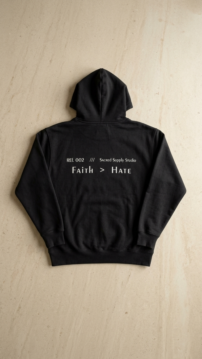 Faith Is Greater: Hate™ — Premium Christian Fleece Hoodie