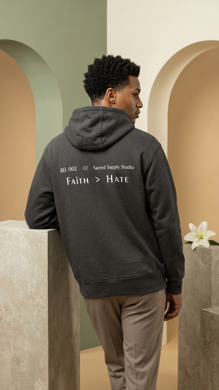 Faith Is Greater: Hate™ — Premium Christian Fleece Hoodie