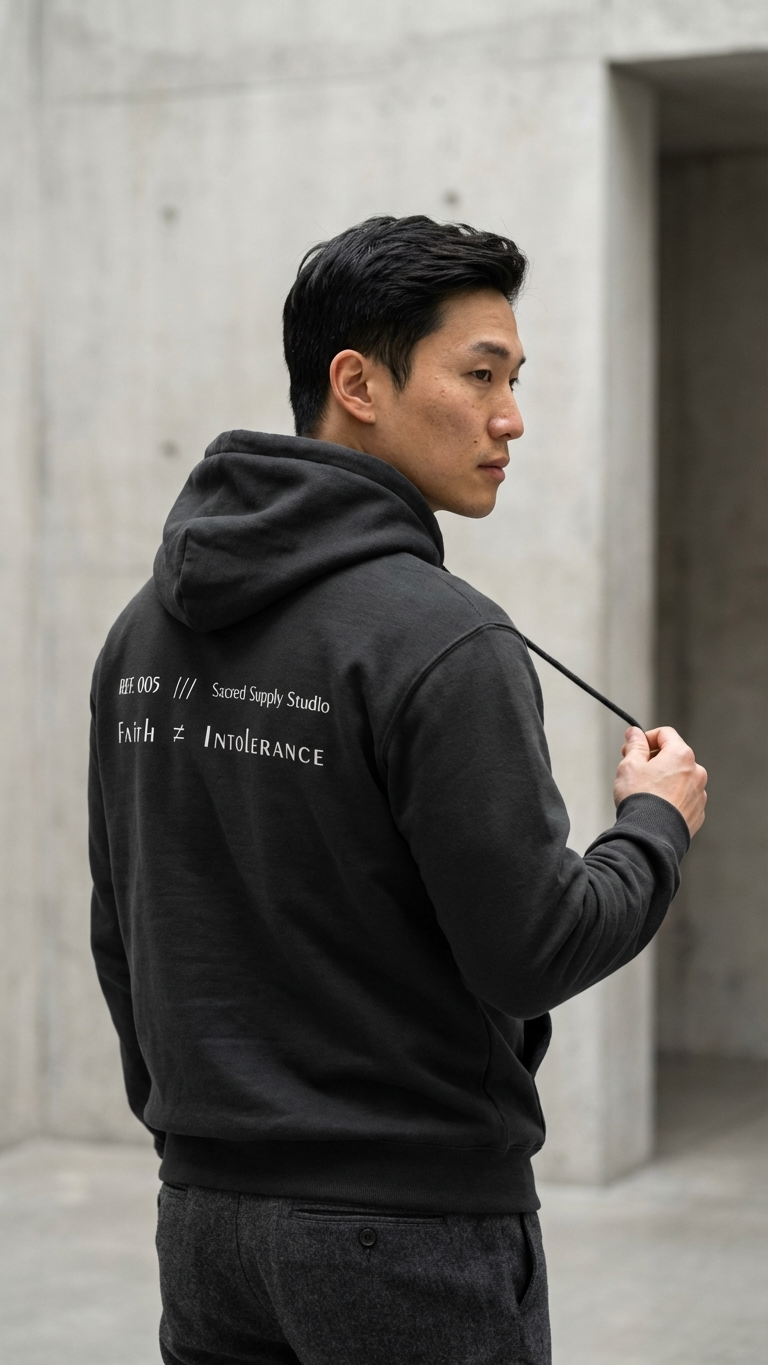 Faith Is Not: Intolerance™ — Premium Christian Fleece Hoodie