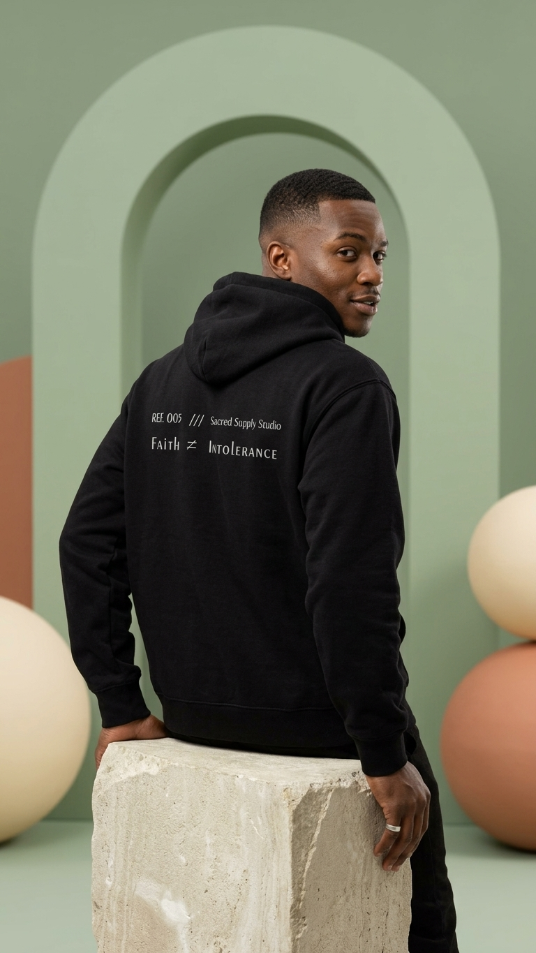 Faith Is Not: Intolerance™ — Premium Christian Fleece Hoodie