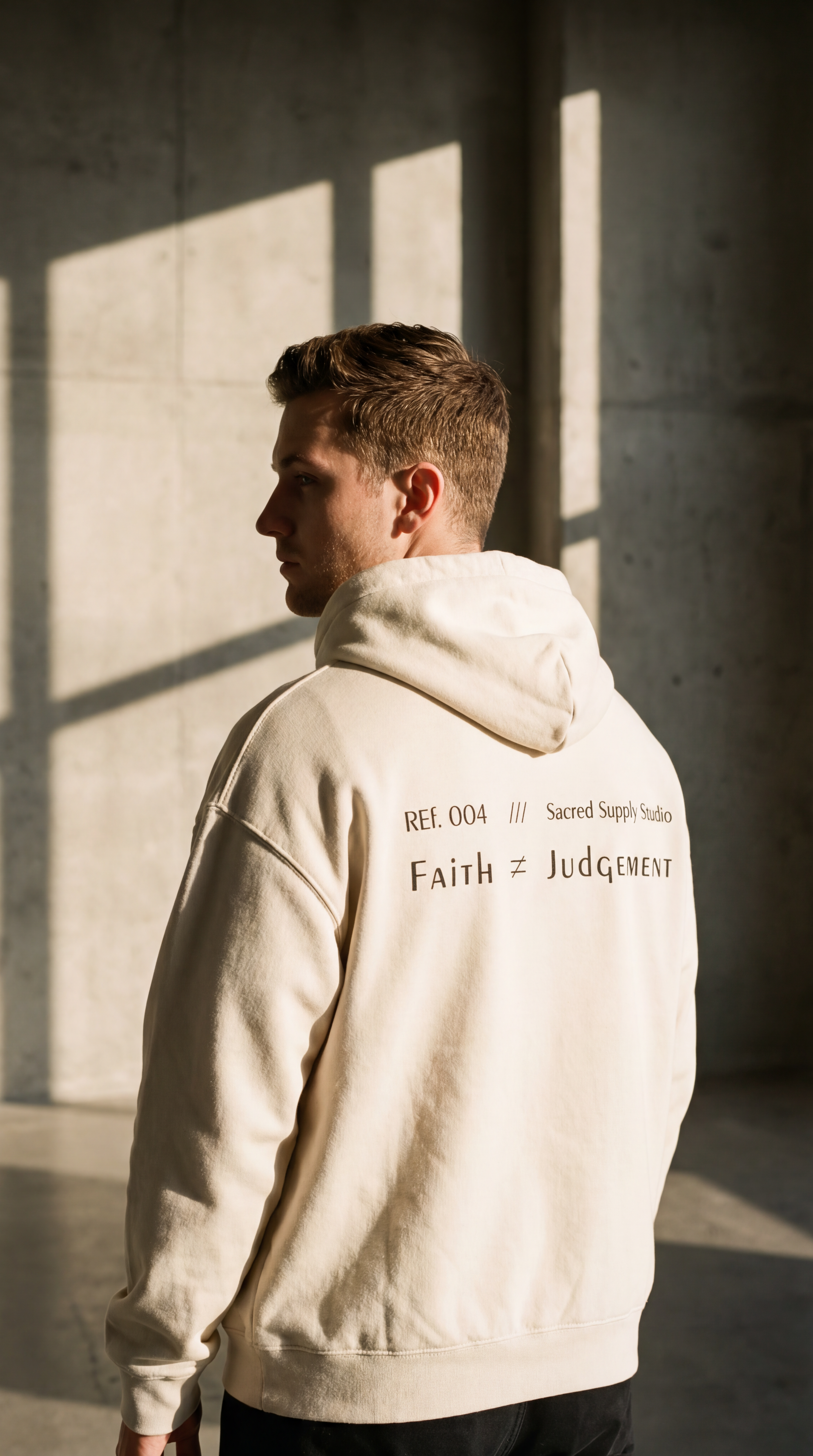Faith Isn't: Judgment™ — Premium Fleece Hoodie
