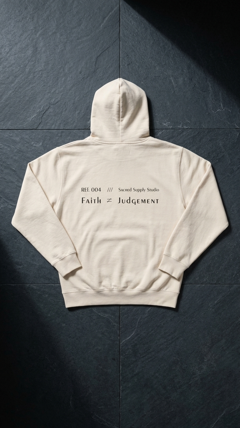 Faith Is Not: Judgment™ — Premium Christian Fleece Hoodie