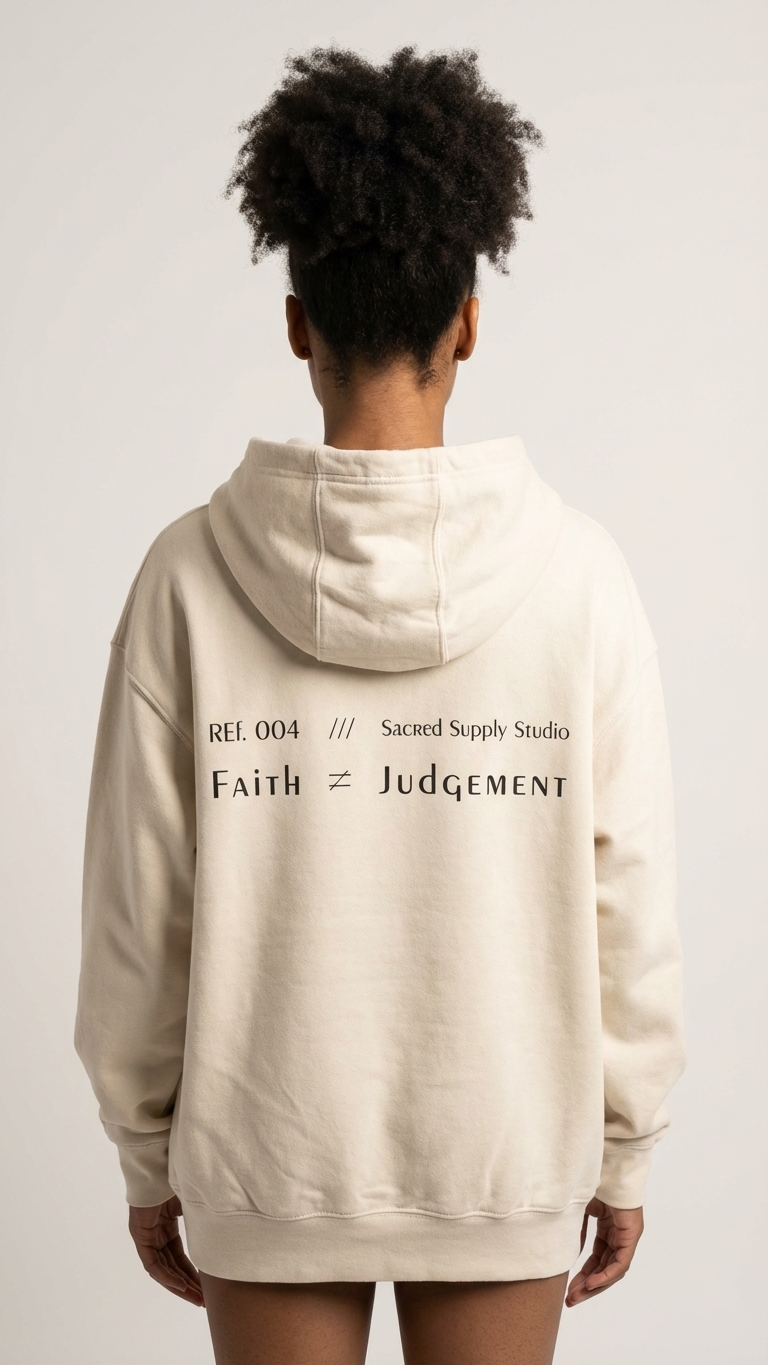 Faith Is Not: Judgment™ — Premium Christian Fleece Hoodie