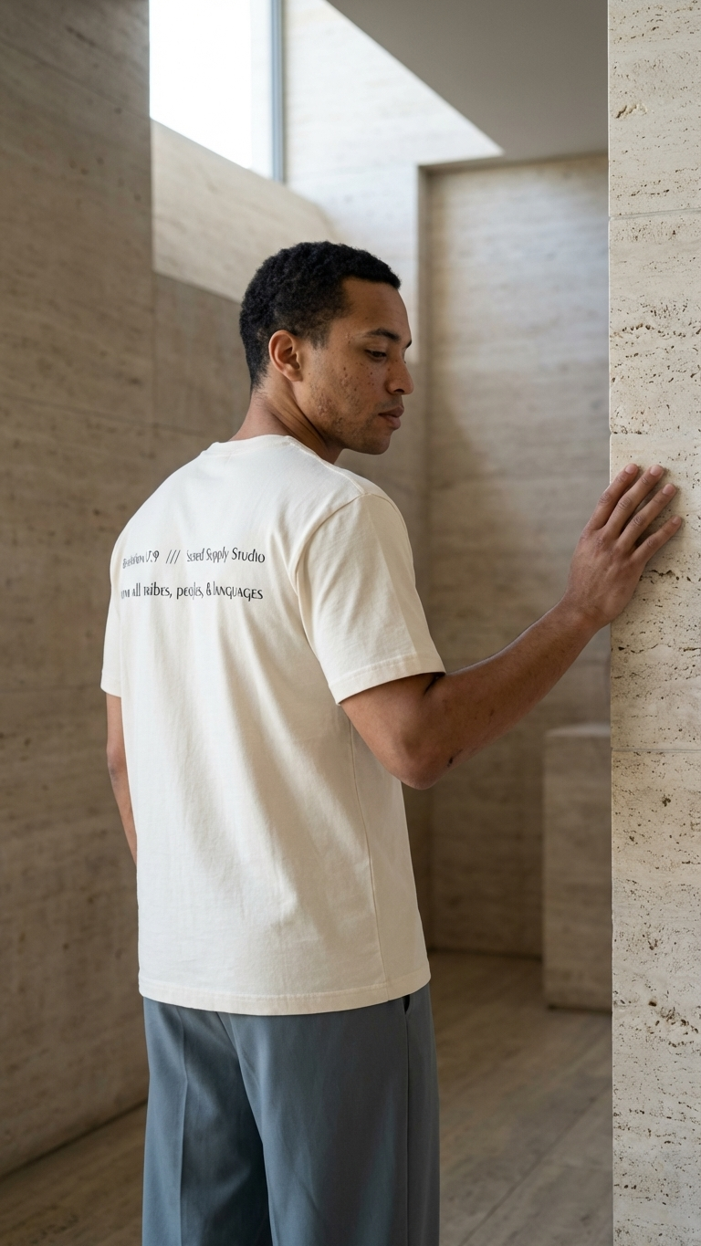 Sacred Mission™: Revelation 7:9 — Cream Detail